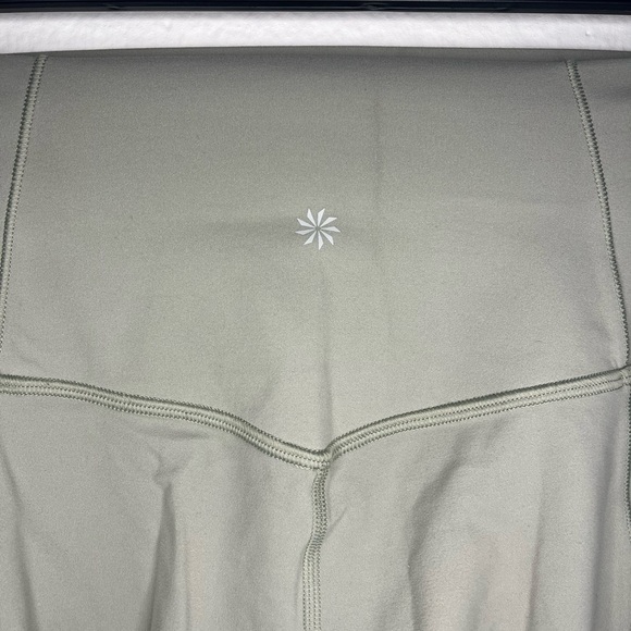 Athleta Salutation Stash Pocket II Cinch 7/8 Leggings - Sage Green | Size S - Picture 4 of 6